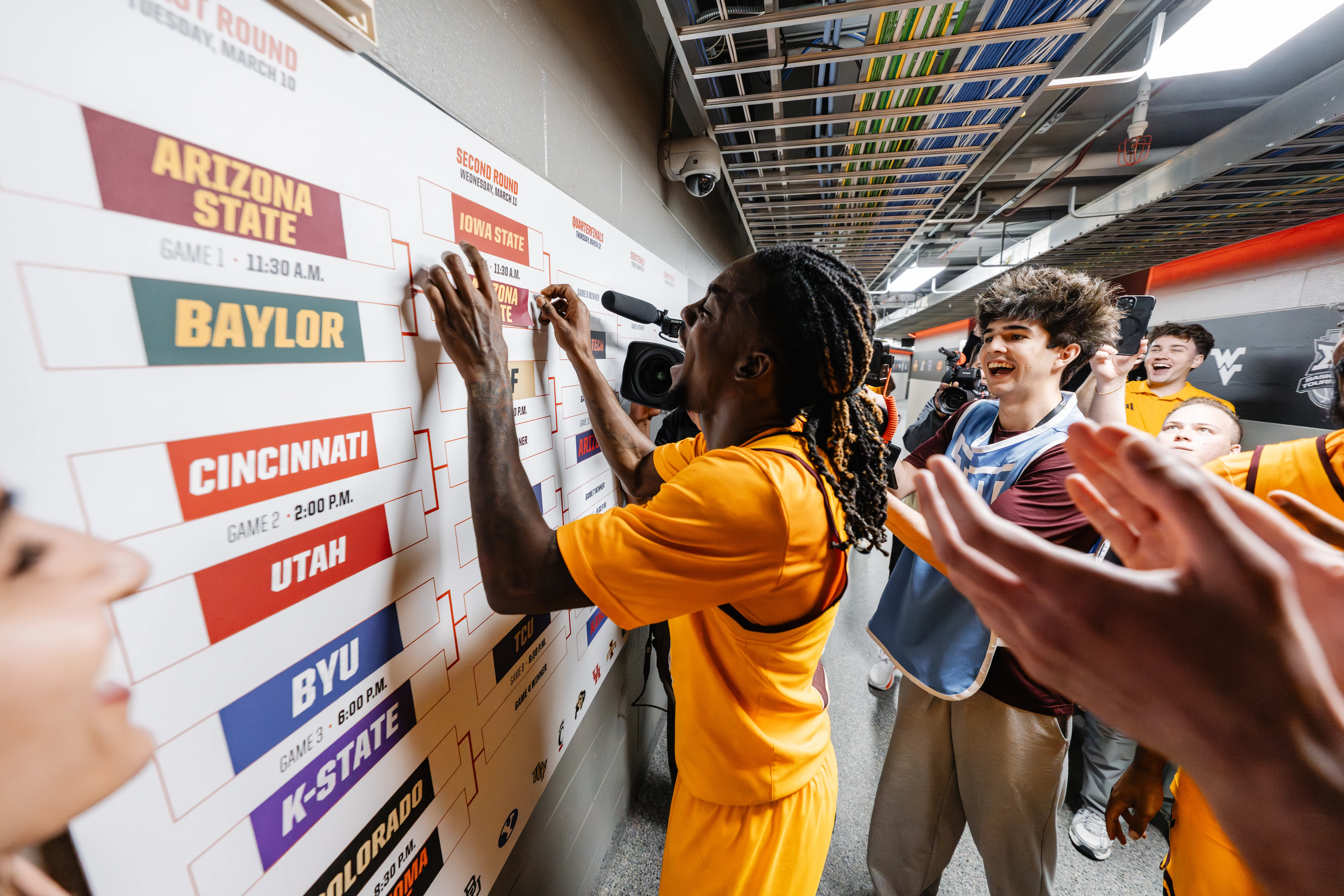 Men's Basketball's win over Baylor in Big 12 Tournament