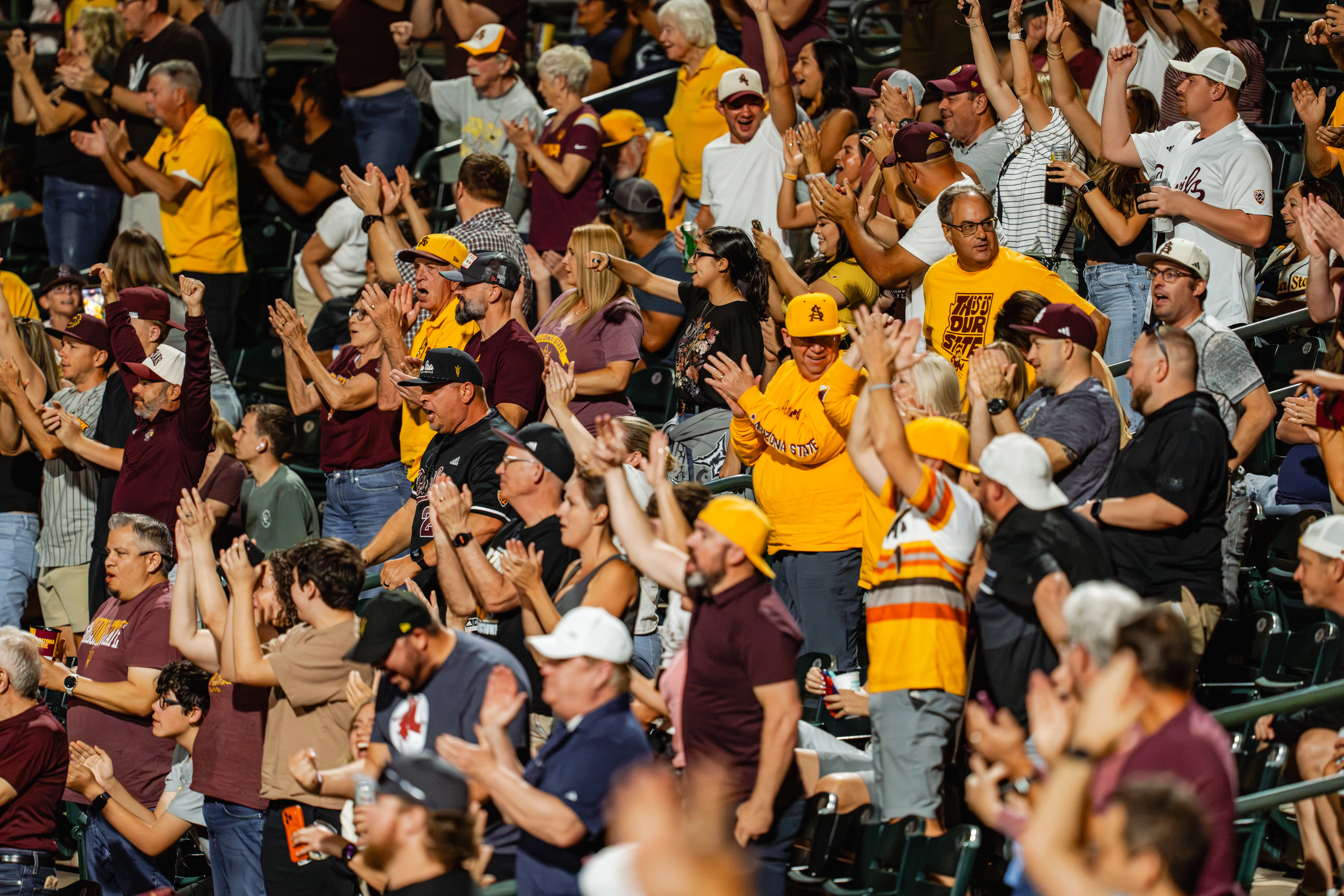 Fans at Phoenix Muni vs. Utah