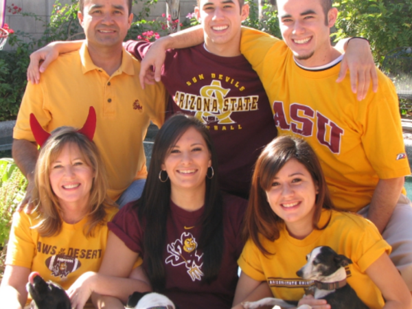 Group of ASU faculty smiling for a photo.