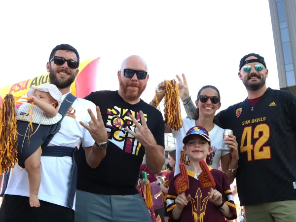 Sparky Touchdown Tailgate Fan Photo